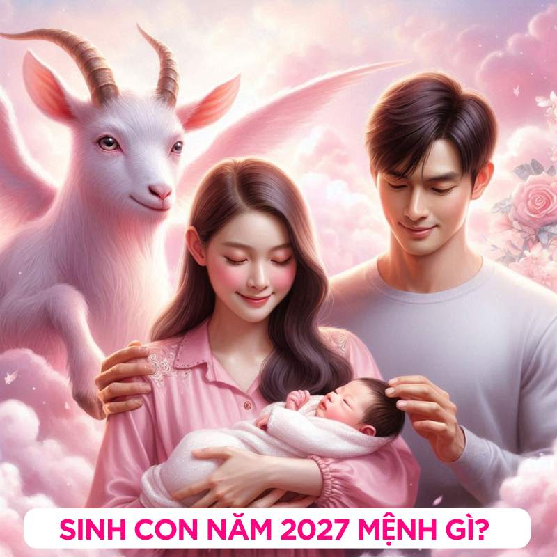 sinh con năm 2027 mệnh gì
