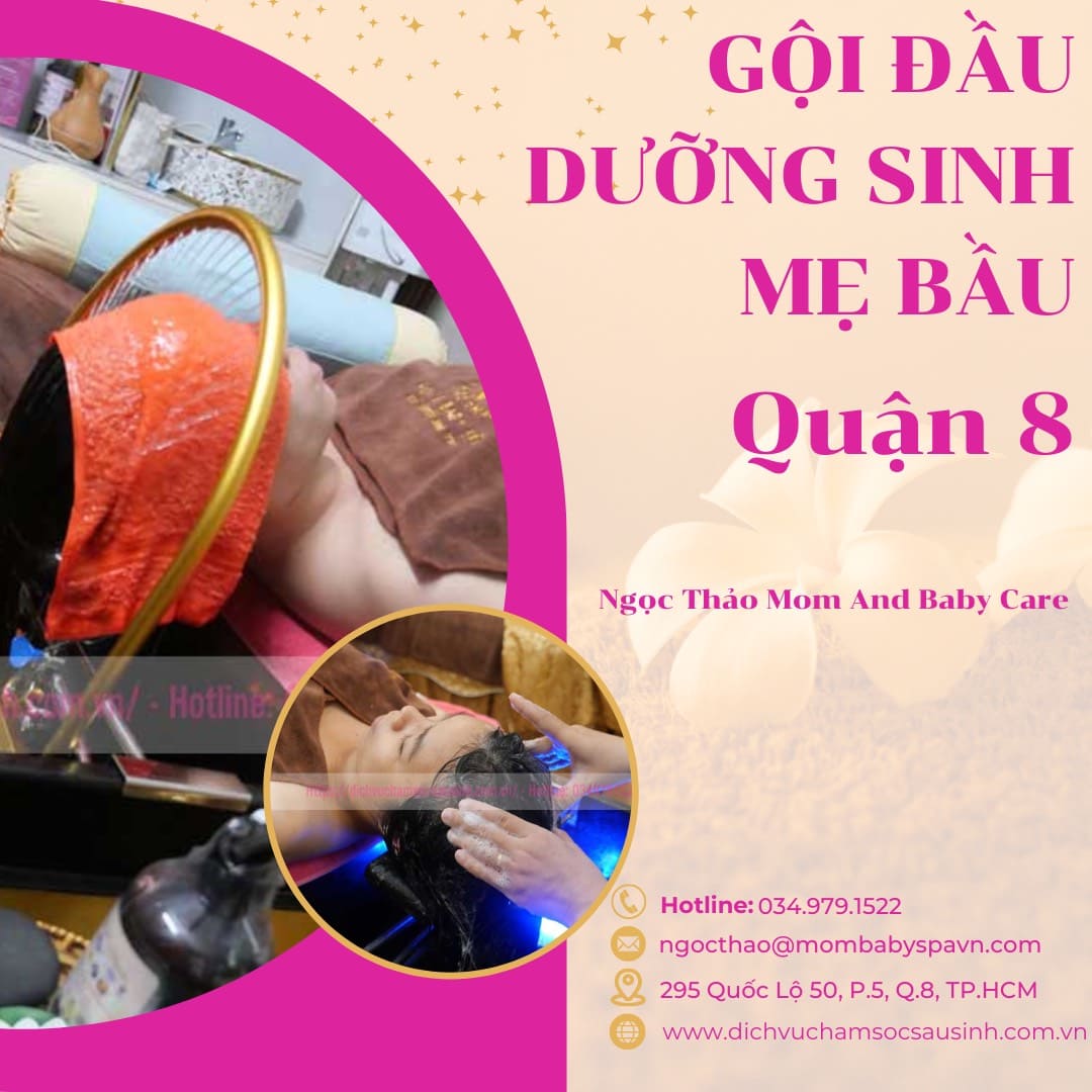 Spa gội đầu dưỡng sinh cho mẹ bầu tại Quận 8