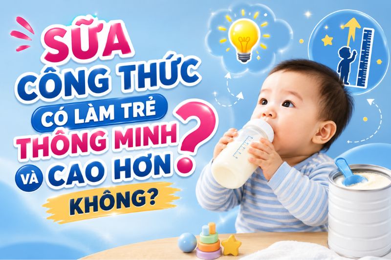 sữa công thức có làm trẻ thông minh và cao hơn không