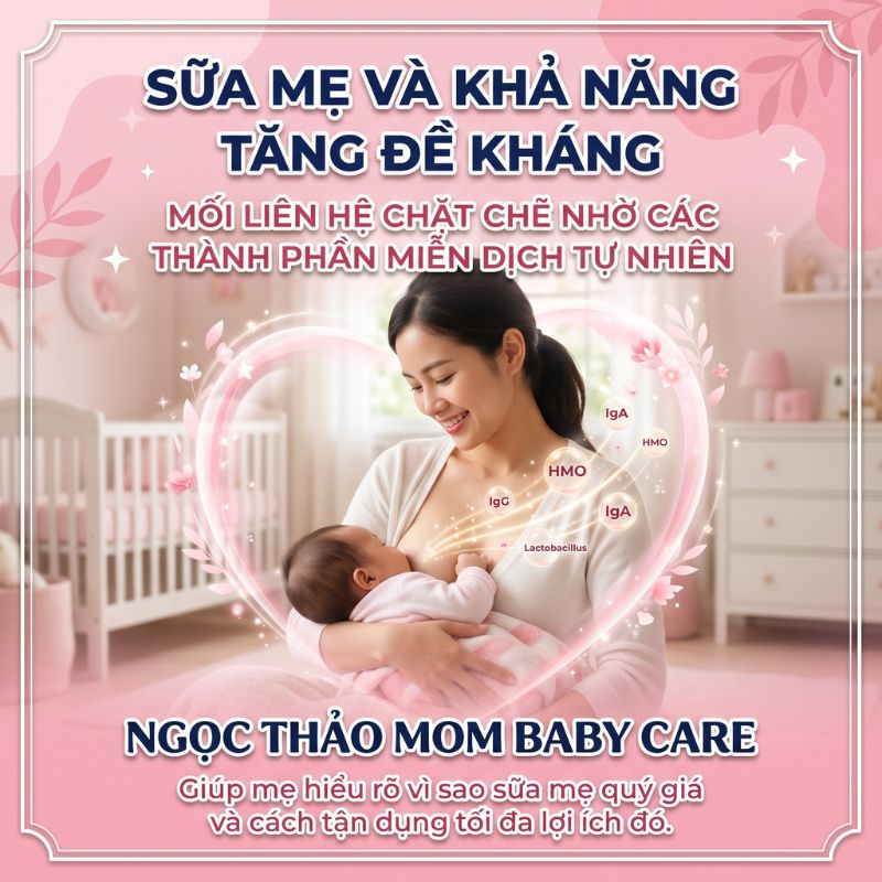 sữa mẹ và khả năng tăng đề kháng tự nhiên
