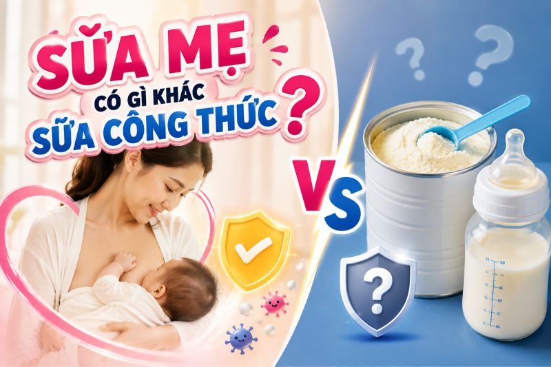 sữa mẹ có gì khác sữa công thức