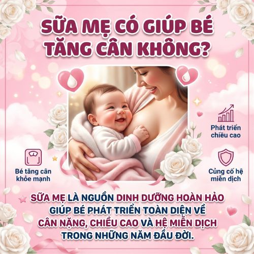 Sữa mẹ có giúp bé tăng cân không?