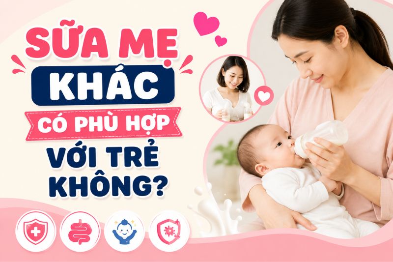 sữa mẹ khác có phù hợp với trẻ không