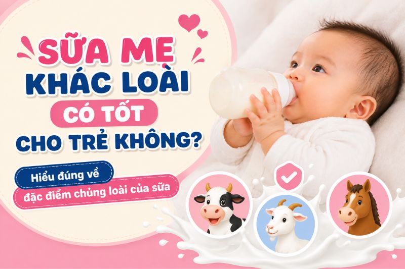 sữa mẹ khác loài có tốt cho trẻ không