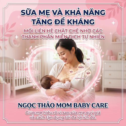 Sữa mẹ và khả năng tăng đề kháng: Vì sao bé bú mẹ ít ốm hơn?