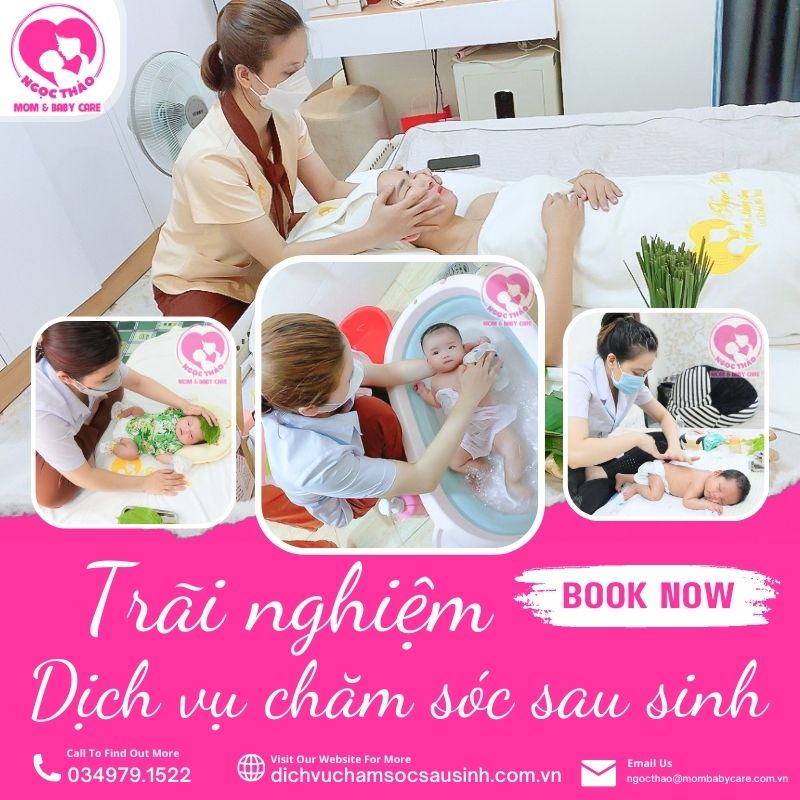 Tắm bé, chăm sóc mẹ sau sinh tại nhà Tp Hồ Chí Minh