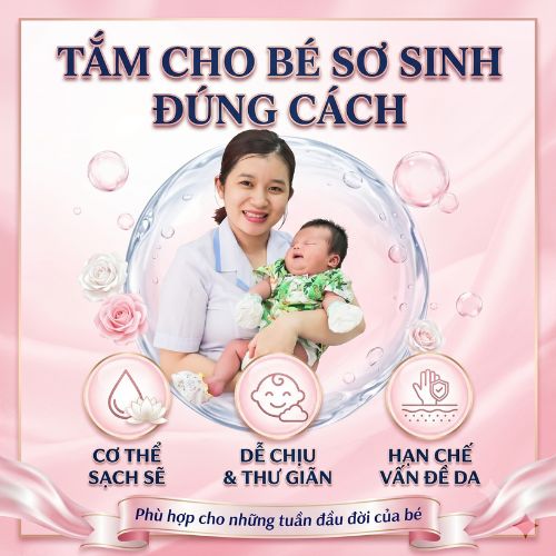 Tắm cho bé sơ sinh đúng cách
