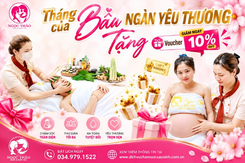 ưu đãi cho mẹ bầu massage tại spa