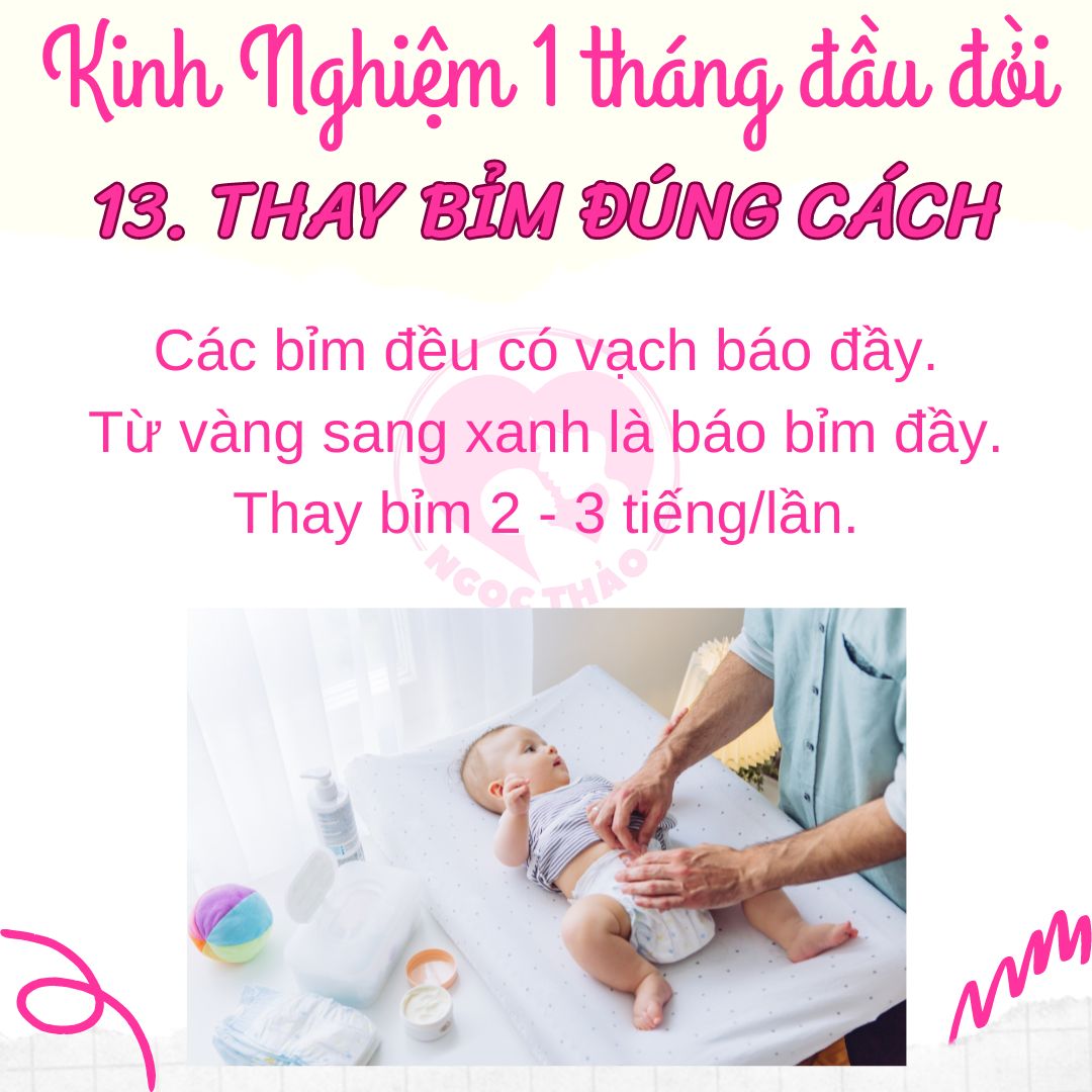 Thay tả cho trẻ sơ sinh