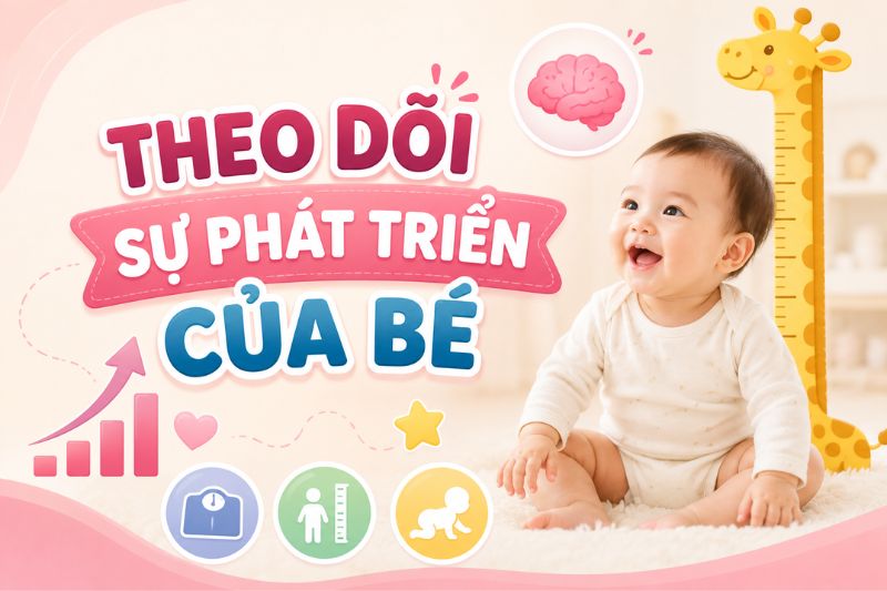 theo dõi sự phát triển của bé