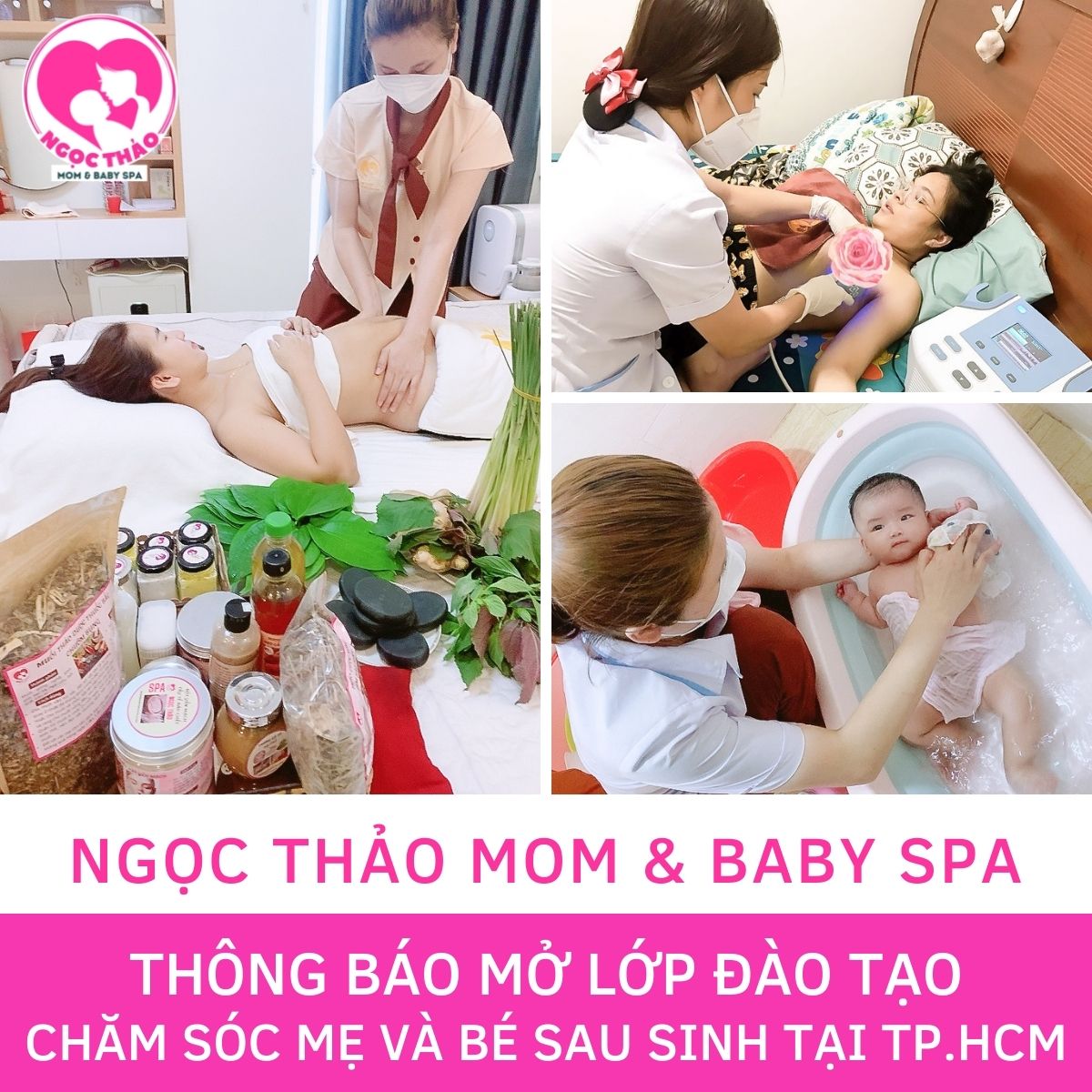 Lớp học chăm sóc mẹ và bé sau sinh tại TPHCM.