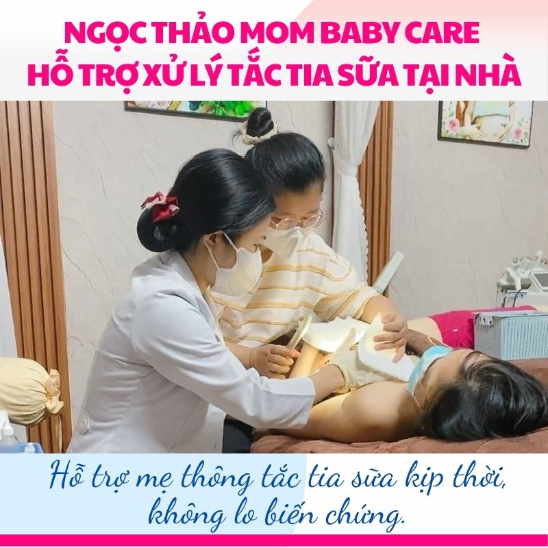 thông tắc tia sữa tại nhà Ngọc Thảo Mom Baby Care