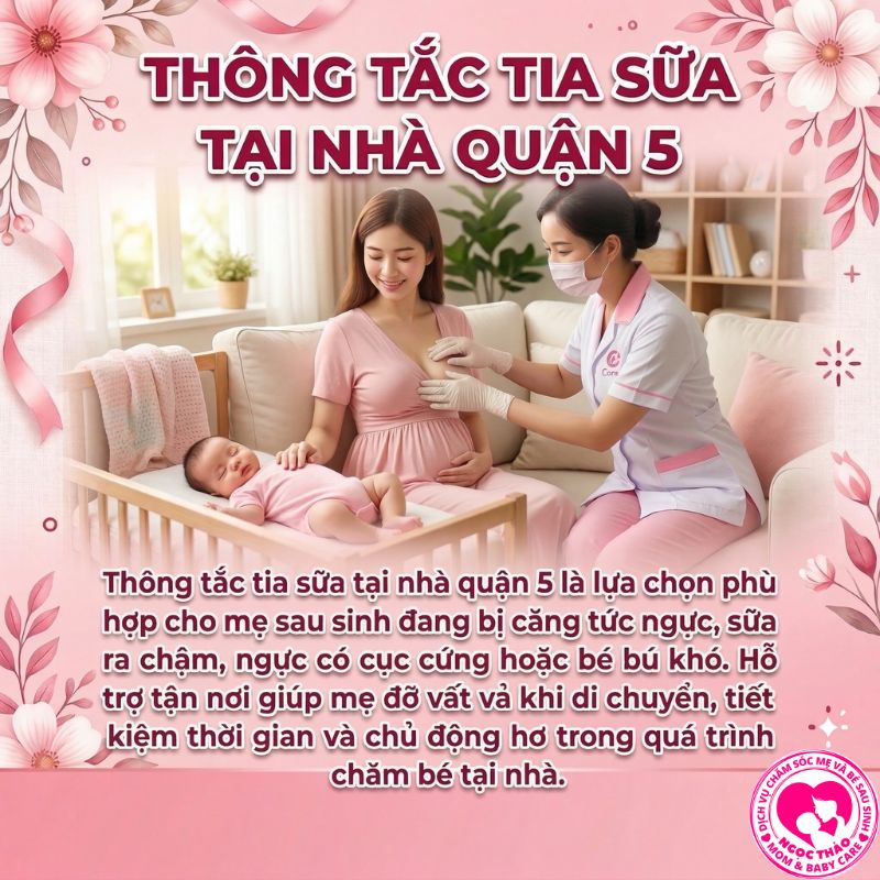 Thông tắc tia sữa tại nhà quận 5