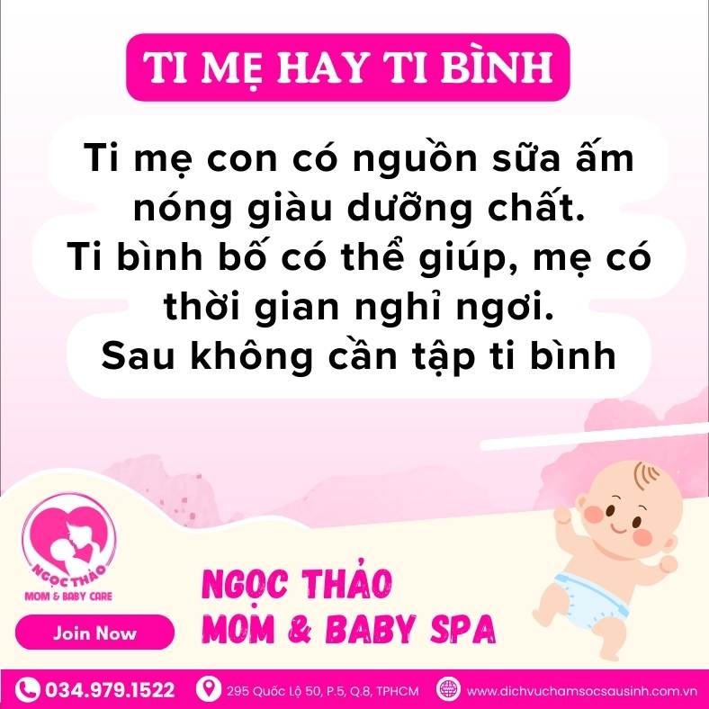 Ti mẹ hay ti bình tốt cho trẻ sơ sinh