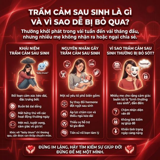 trầm cảm sau sinh là gì?