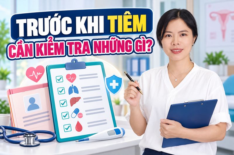 trước khi tiêm cần kiểm tra những gì