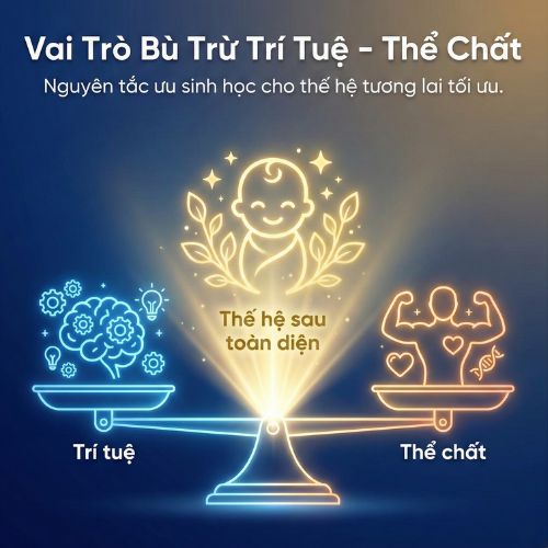 vai trò của bù trừ trí tuệ thể chất cho thế hệ sau