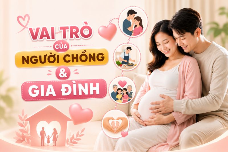 vai trò của người chồng và gia đình trong thai kỳ