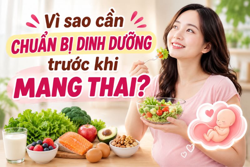vì sao cần chuẩn bị dinh dưỡng trước khi mang thai