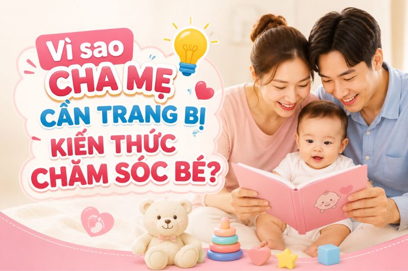 vì sao cha mẹ nên trang bị kiến thức chăm sóc bé sơ sinh