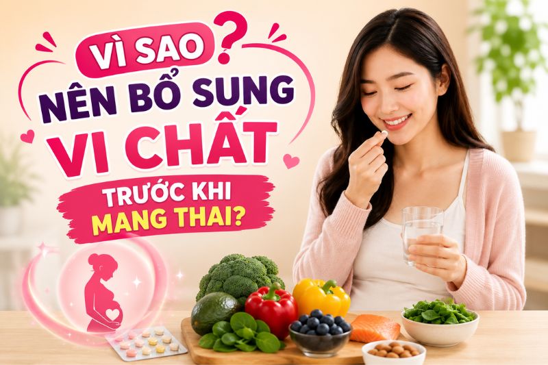 vì sao nên bổ sung vi chất trước khi mang thai