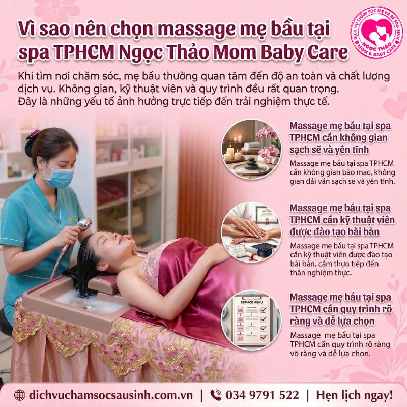 vì sao nên chọn dịch vụ massage bầu tại spa ngọc thảo mom baby care