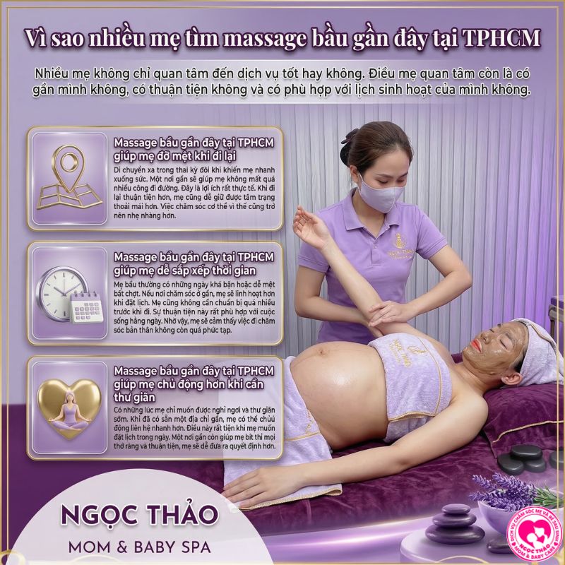 Vì sao mẹ tìm địa chỉ massage bầu gần đây tại TPHCM