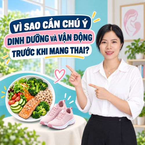 Dinh dưỡng và vận động trước khi mang thai
