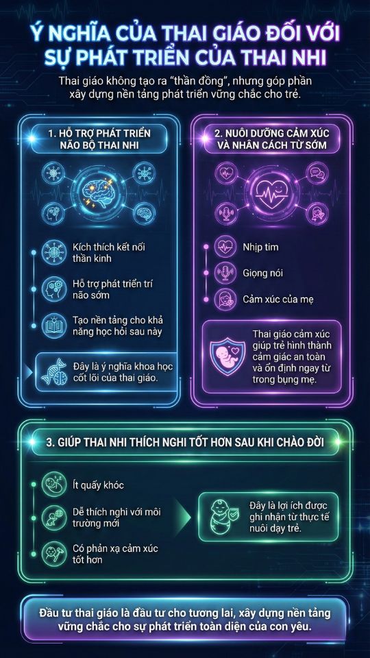 Ý nghĩa của thai giáo đối với sự phát triển của thai nhi